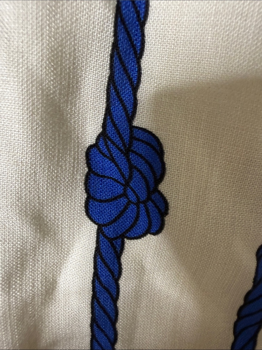 NWT ANTONIO MELANI White Dress with Blue Rope-Stripe and Front Knot XS - Picture 8 of 10